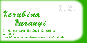 kerubina muranyi business card